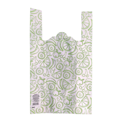 T-shirt eco-bag with ‘Fruit’ 33 x 55 cm (white)