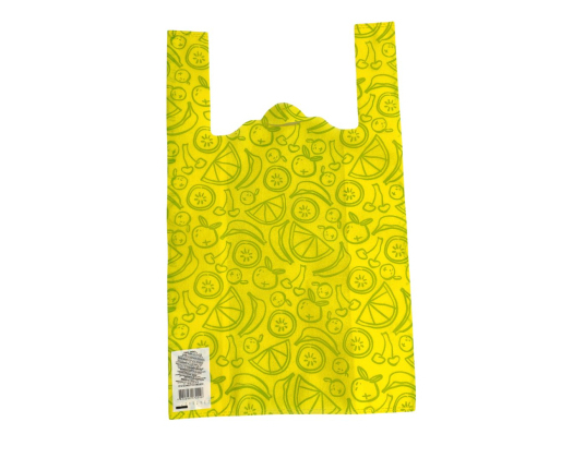 T-shirt eco-bag with ‘Fruit’ 33 x 55 cm (yellow)