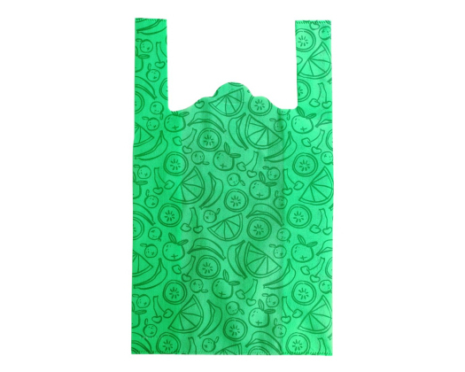 T-shirt eco-bag with ‘Fruit’ 33 x 55 cm (light green)