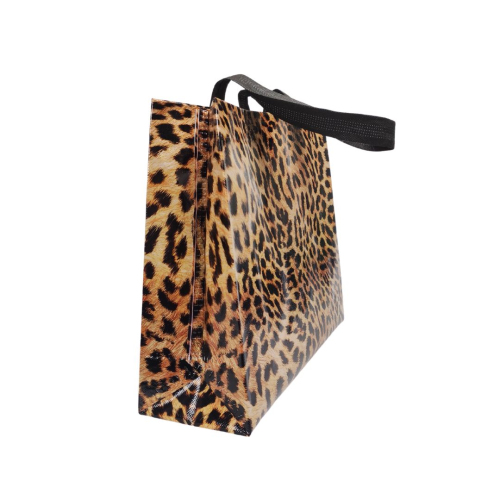 Екосумка ламінована "Хутро леопард" 29 х 26 см