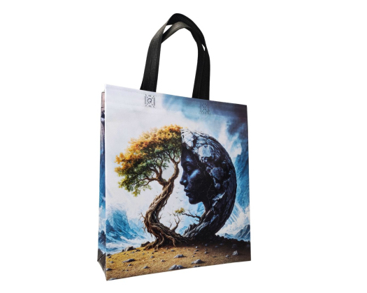 Екосумка ламінована "Дерево і камінь" 29 х 33 см