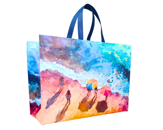 Laminated eco-bag 'Seascape' 49 х 37 см