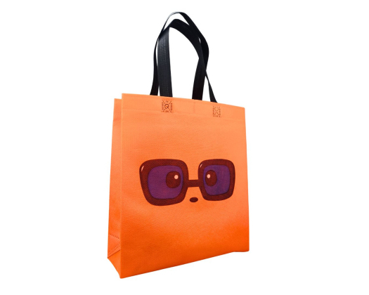 Екосумка об'ємна "Окуляри" 29 х 33 см (помаранчева)
