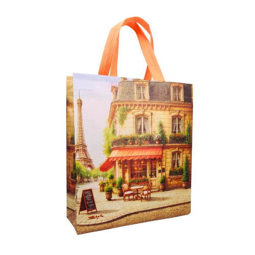 Екосумка ламінована "Паризький ранок" 29 х 33 см