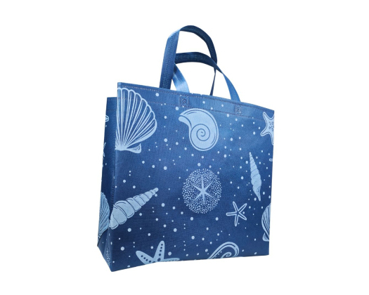 Екосумка об'ємна "Дно океана" 36 х 34 см (синя)