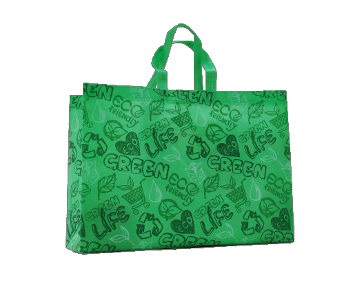 Екосумка велика об'ємна "Green life" 50 х 37 см